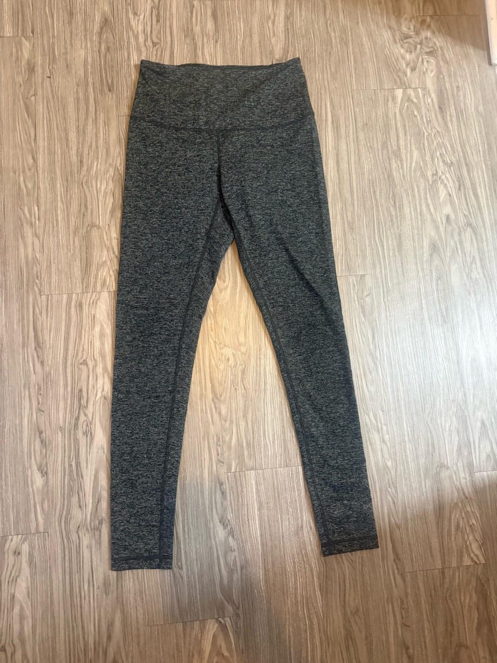 Zella Heather Black Grey High Waist Leggings S